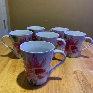 Paula Dean Amaryllis Coffee Cups